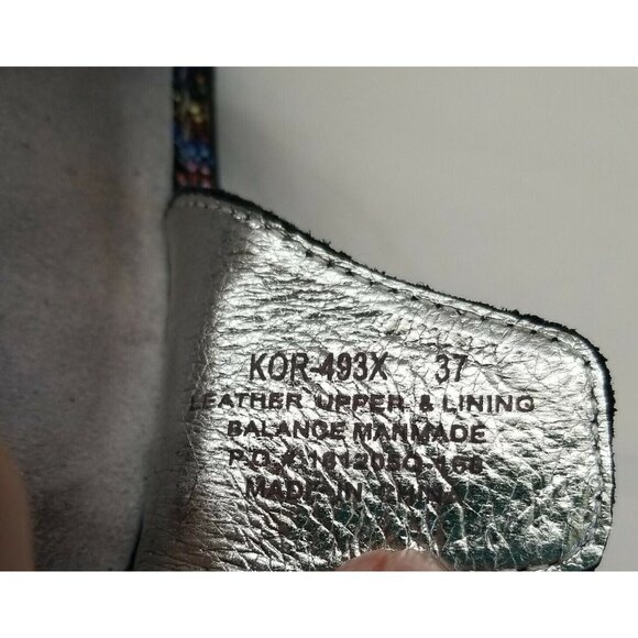 ✅ALEGRIA KOR-493X Kora Women's EU 37 Cyclone Rainbow Leather Slingback Sandals - Picture 9 of 10